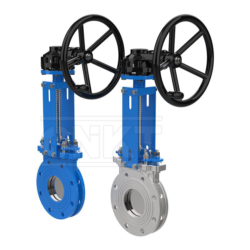 單向密封傘齒輪法蘭型刀閘閥KBZ543X/H-10C/P