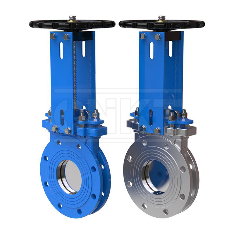 單向密封手動明桿法蘭型刀閘閥KBZ43X/H-10C/P